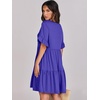 image:imageANRABESS Dresses for Women Summer Casual V Neck Ruffle Sleeve Mini DressRoyal Blue