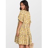 image:imageANRABESS Dresses for Women Summer Casual V Neck Ruffle Sleeve Mini DressYellow Red White Floral