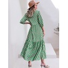 image:imageANRABESS Women 34 Puff Sleeve Polo Neck Floral Maxi DressFloral Green