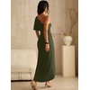 image:imageANRABESS Women One Shoulder Formal Wedding Guest DressArmy Green