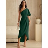 image:imageANRABESS Women One Shoulder Formal Wedding Guest DressDark Green
