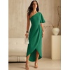 image:imageANRABESS Women One Shoulder Formal Wedding Guest DressDeep Green