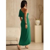 image:imageANRABESS Women One Shoulder Formal Wedding Guest DressDeep Green