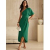 image:imageANRABESS Women One Shoulder Formal Wedding Guest DressDeep Green