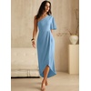 image:imageANRABESS Women One Shoulder Formal Wedding Guest DressLight Blue