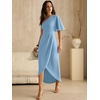 image:imageANRABESS Women One Shoulder Formal Wedding Guest DressLight Blue
