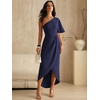 image:imageANRABESS Women One Shoulder Formal Wedding Guest DressNavy Blue