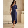image:imageANRABESS Women One Shoulder Formal Wedding Guest DressNavy Blue