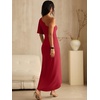 image:imageANRABESS Women One Shoulder Formal Wedding Guest DressRed