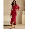 image:imageANRABESS Women One Shoulder Formal Wedding Guest DressRed
