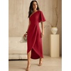 image:imageANRABESS Women One Shoulder Formal Wedding Guest DressRed