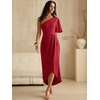 image:imageANRABESS Women One Shoulder Formal Wedding Guest DressRed