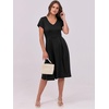 image:imageANRABESS Women Summer Casual Short Sleeve A Line Midi Dresses with PocketBlack