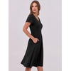 image:imageANRABESS Women Summer Casual Short Sleeve A Line Midi Dresses with PocketBlack