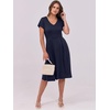 image:imageANRABESS Women Summer Casual Short Sleeve A Line Midi Dresses with PocketNavy Blue