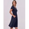 image:imageANRABESS Women Summer Casual Short Sleeve A Line Midi Dresses with PocketNavy Blue