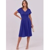 image:imageANRABESS Women Summer Casual Short Sleeve A Line Midi Dresses with PocketRoyal Blue