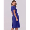 image:imageANRABESS Women Summer Casual Short Sleeve A Line Midi Dresses with PocketRoyal Blue