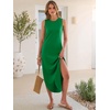 image:imageANRABESS Women Summer Sundress Wrinkle Free Sleeveless Maxi Dress ampPocketsGreen