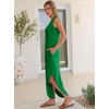 image:imageANRABESS Women Summer Sundress Wrinkle Free Sleeveless Maxi Dress ampPocketsGreen