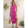 image:imageANRABESS Women Summer Sundress Wrinkle Free Sleeveless Maxi Dress ampPocketsHot Pink