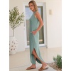 image:imageANRABESS Women Summer Sundress Wrinkle Free Sleeveless Maxi Dress ampPocketsLight Green