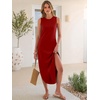 image:imageANRABESS Women Summer Sundress Wrinkle Free Sleeveless Maxi Dress ampPocketsRed