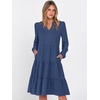image:imageANRABESS Womens Long Sleeve Midi DressesDeep Blue