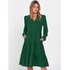 image:imageANRABESS Womens Long Sleeve Midi DressesForest Green
