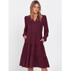 image:imageANRABESS Womens Long Sleeve Midi DressesWine Red