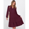 image:imageANRABESS Womens Long Sleeve Midi DressesWine Red
