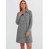 image:imageANRABESS Womens Long Sleeve Striped Fall Shift Shirt DressBlack White Plaid