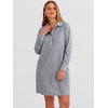 image:imageANRABESS Womens Long Sleeve Striped Fall Shift Shirt DressBlack White Stripe