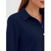image:imageANRABESS Womens Long Sleeve Striped Fall Shift Shirt DressNavy Blue