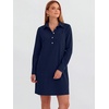 image:imageANRABESS Womens Long Sleeve Striped Fall Shift Shirt DressNavy Blue