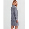 image:imageANRABESS Womens Long Sleeve Striped Fall Shift Shirt DressNavy Blue White Plaid