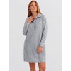image:imageANRABESS Womens Long Sleeve Striped Fall Shift Shirt DressNavy Blue White Stripe