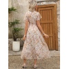 image:imageANRABESS Womens Summer Casual Boho Chiffon Maxi Dress Wedding Guest DressesApricot Flor