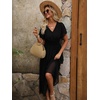 image:imageANRABESS Womens Summer Casual Boho Chiffon Maxi Dress Wedding Guest DressesBlack