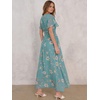 image:imageANRABESS Womens Summer Casual Boho Chiffon Maxi Dress Wedding Guest DressesCadetblue Flor