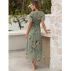 image:imageANRABESS Womens Summer Casual Boho Chiffon Maxi Dress Wedding Guest DressesFloral Green