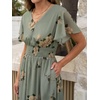 image:imageANRABESS Womens Summer Casual Boho Chiffon Maxi Dress Wedding Guest DressesFloral Green