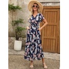 image:imageANRABESS Womens Summer Casual Boho Chiffon Maxi Dress Wedding Guest DressesNavy Flor