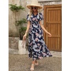 image:imageANRABESS Womens Summer Casual Boho Chiffon Maxi Dress Wedding Guest DressesNavy Flor