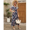 image:imageANRABESS Womens Summer Casual Boho Chiffon Maxi Dress Wedding Guest DressesNavy Flor
