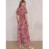 image:imageANRABESS Womens Summer Casual Boho Chiffon Maxi Dress Wedding Guest DressesRose Red Flor