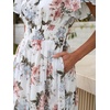 image:imageANRABESS Womens Summer Casual Boho Chiffon Maxi Dress Wedding Guest DressesWhite Flor