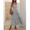 image:imageANRABESS Womens Summer Striped Gingham Midi Dresses Casual Beach SundressBlack White Stripe