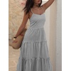 image:imageANRABESS Womens Summer Striped Gingham Midi Dresses Casual Beach SundressBlack White Stripe