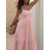 image:imageANRABESS Womens Summer Striped Gingham Midi Dresses Casual Beach SundressRed White Stripe